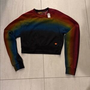 Aviator Nation Artist Collection Crop Sweatshirt